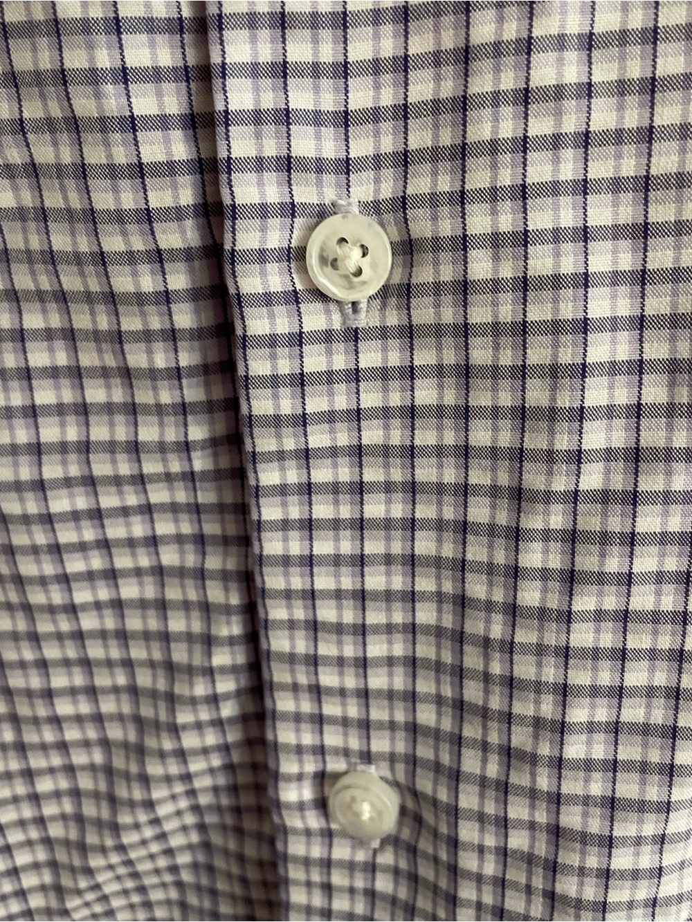 Pronto Uomo Short-Sleeve Check Button-Down Shirt - Light Blue-Purple & White - Picture 4 of 4
